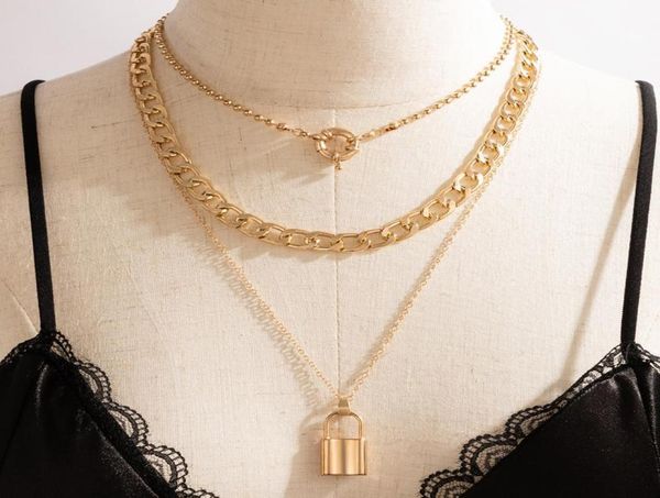 pendant necklaces punk heavy metal lock neckalce for women thick chain multilayer geomtric choker jewelry collar 176082636143, Silver
pendant necklaces punk heavy metal lock neckalce for women thick chain multilayer geomtric choker jewelry collar 176082636143, Silver