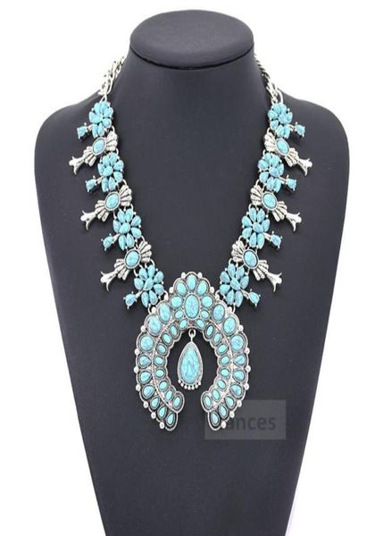 women jewelry ethnic bohemia tribal turquoise flower pendant alloy necklace big chunky pendant 6 colors necklace2350156, Silver
women jewelry ethnic bohemia tribal turquoise flower pendant alloy necklace big chunky pendant 6 colors necklace2350156, Silver