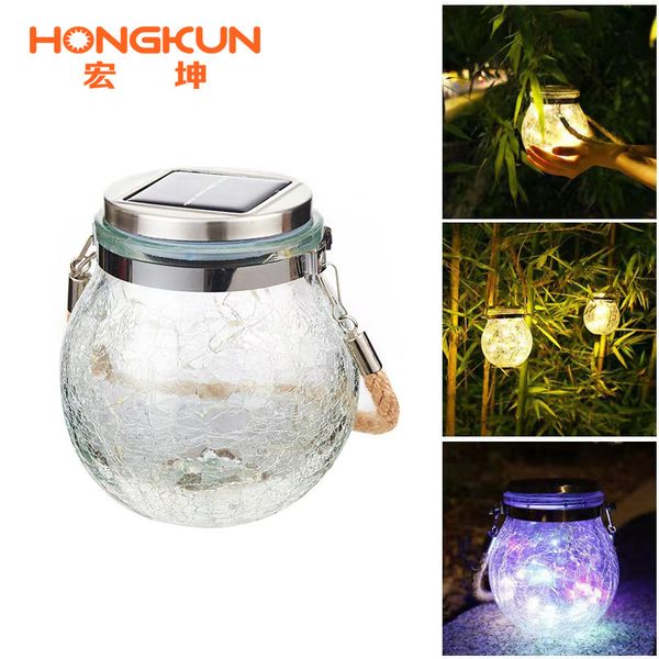 

solar crack lamp, glass wishing lamp, outdoor courtyard pendant lamp, lawn garden pendant lamp, villa atmosphere small night lamp