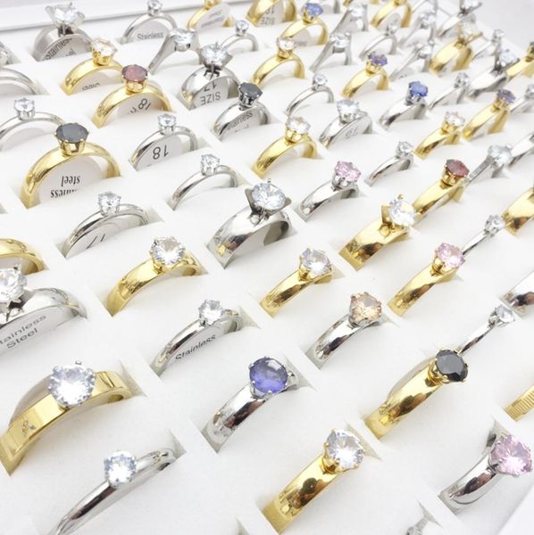 whole 50 pieces womens stainless steel band rings silver golden plated zircon stone shining fashion jewelry engagement wedding5286867
whole 50 pieces womens stainless steel band rings silver golden plated zircon stone shining fashion jewelry engagement wedding5286867
