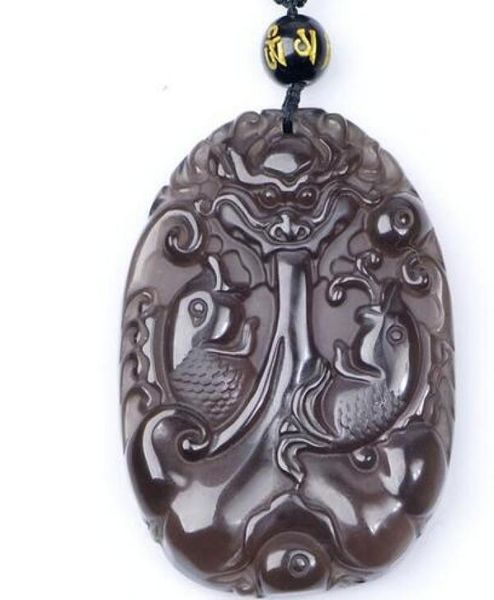 real clear ice natural obsidian carved fish dragon lucky charm pendants necklace fashion women039s jewelry1495018, Silver
real clear ice natural obsidian carved fish dragon lucky charm pendants necklace fashion women039s jewelry1495018, Silver