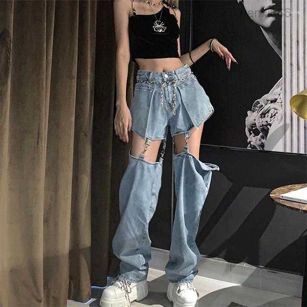 women's women hip hop high waist two ways to wear ripped stretch classic casual bell bottom remove clothes streetwear, Blue
women's women hip hop high waist two ways to wear ripped stretch classic casual bell bottom remove clothes streetwear, Blue