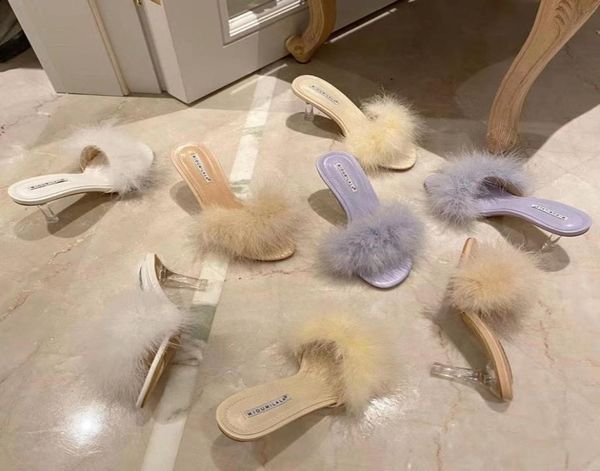 elegant fur women slides slippers open toe clear thin high heels pumps purple sandals dress shoes fashion summer slides mules 21051831055, Black
elegant fur women slides slippers open toe clear thin high heels pumps purple sandals dress shoes fashion summer slides mules 21051831055, Black