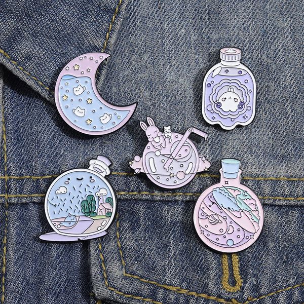 moon rabbit bottle model brooches children cartoon animal cowboy badge alloy universe cowboy clothes lapel pins jewelry accessories, Gray
moon rabbit bottle model brooches children cartoon animal cowboy badge alloy universe cowboy clothes lapel pins jewelry accessories, Gray
