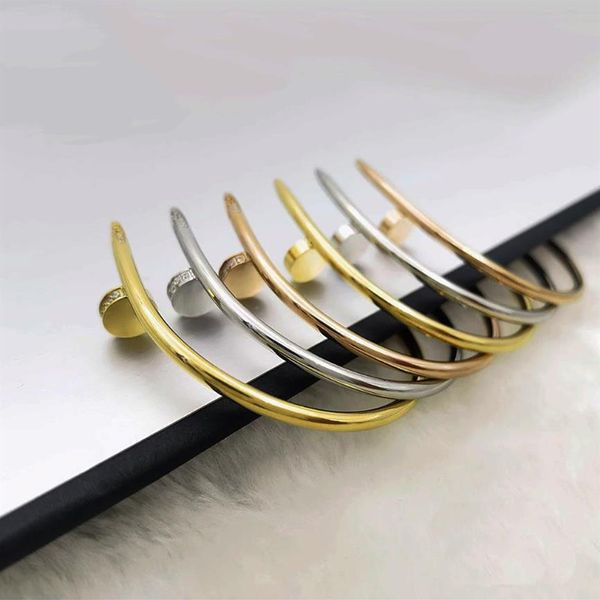 gold bangle nail bracelet designer bracelets luxury jewelry for women fashion bangles titanium steel alloy gold-plated craft never238c, Black
gold bangle nail bracelet designer bracelets luxury jewelry for women fashion bangles titanium steel alloy gold-plated craft never238c, Black