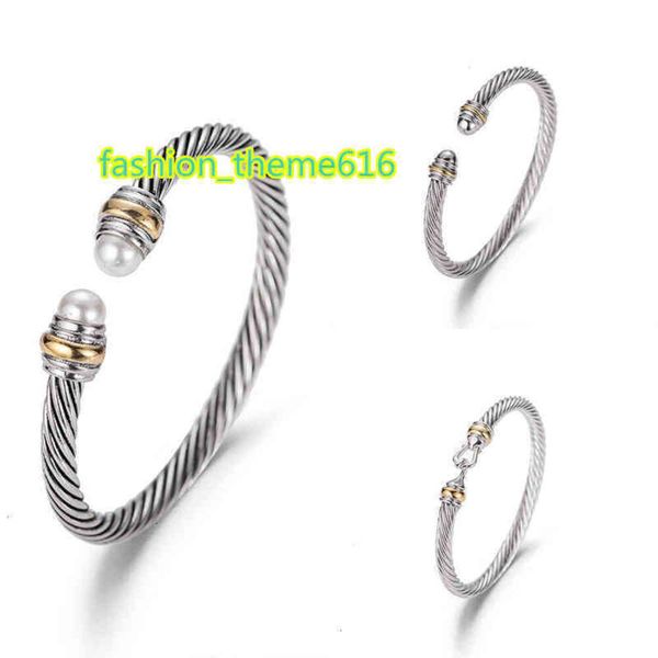 bracelet dy luxury designer twisted pearl head women fashion versatile twist bracelets jewelry platinum plated wedding gifts 5mm 4mm thick, Black
bracelet dy luxury designer twisted pearl head women fashion versatile twist bracelets jewelry platinum plated wedding gifts 5mm 4mm thick, Black