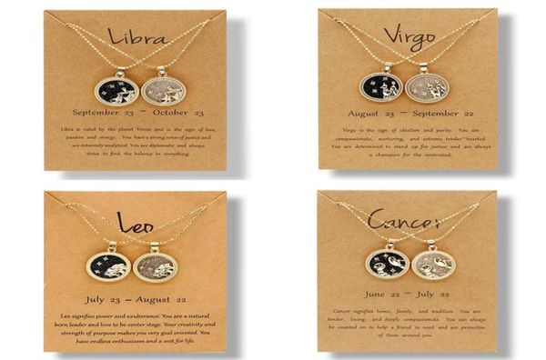 fashion 12 constellation necklaces for women 2 pcset chain zodiac sign coin pendant necklace birthday couple jewelry gift1849354, Silver
fashion 12 constellation necklaces for women 2 pcset chain zodiac sign coin pendant necklace birthday couple jewelry gift1849354, Silver