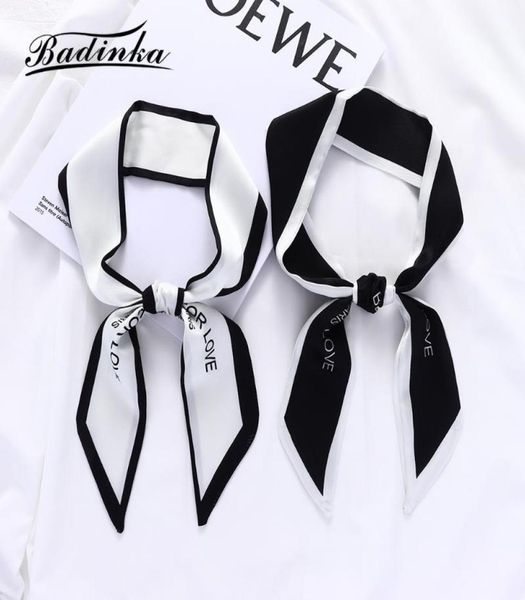 scarves badinka 2021 black white long skinny silk hair scarf headband women letter printed purse bag head foulard cheveux8707277, Blue;gray
scarves badinka 2021 black white long skinny silk hair scarf headband women letter printed purse bag head foulard cheveux8707277, Blue;gray