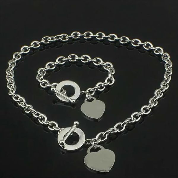 big love heart necklace bracelet jewelry sets mens womens birthday gift designer jewelry wedding statement pendant bracelets necklaces bangl, Silver
big love heart necklace bracelet jewelry sets mens womens birthday gift designer jewelry wedding statement pendant bracelets necklaces bangl, Silver