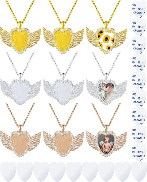 pendant necklaces sublimation blank necklace with chain set rhinestone wing s amshn3624269, Silver
pendant necklaces sublimation blank necklace with chain set rhinestone wing s amshn3624269, Silver