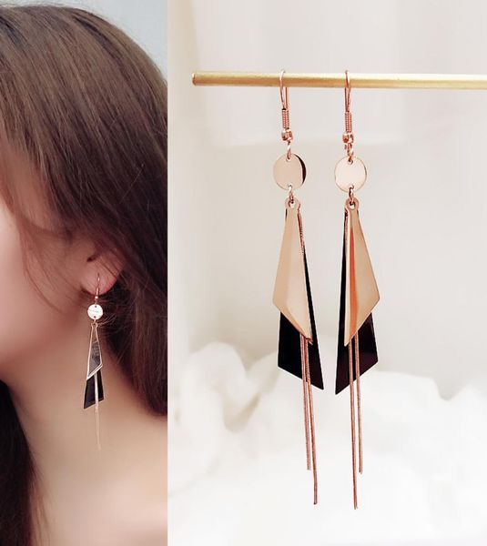 dangle chandelier new style chic earrings triangulartasseled titanium steel earrings jewerly fashion versatile studs long earri6339834, Silver
dangle chandelier new style chic earrings triangulartasseled titanium steel earrings jewerly fashion versatile studs long earri6339834, Silver
