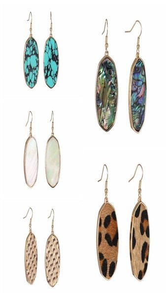 s935 fashion jewelry oval abalone shell earrings leopard dangle earrings1780344, Silver
s935 fashion jewelry oval abalone shell earrings leopard dangle earrings1780344, Silver