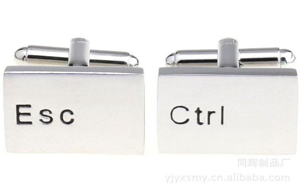 novelty keyboard esc ctrl cufflinks men cuff links wedding cufflink french cufflinks fashion jewelry xmas gift cufflink c0426819900, Silver 
novelty keyboard esc ctrl cufflinks men cuff links wedding cufflink french cufflinks fashion jewelry xmas gift cufflink c0426819900, Silver