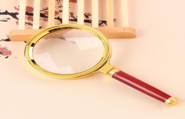 

style 80mm handheld 10x magnifier magnifying glass loupe lens for easy reading jewelry watch repair tool glitter20089015892