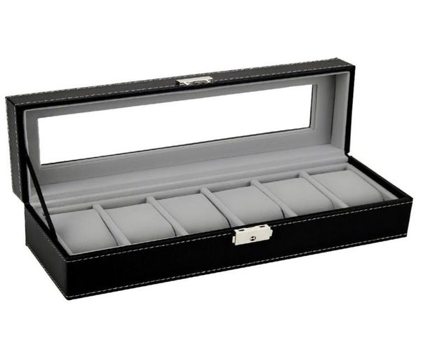 61012 grids pu leather watch box rings storage case organizer jewelry display watch casket for drop saat kutusu2783688, Black;blue
61012 grids pu leather watch box rings storage case organizer jewelry display watch casket for drop saat kutusu2783688, Black;blue