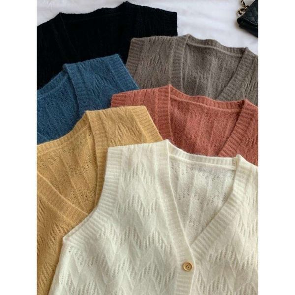 vest womens autumn and winter style korean sleeveless cardigan loose fashion v neck knit, Black;white
vest womens autumn and winter style korean sleeveless cardigan loose fashion v neck knit, Black;white