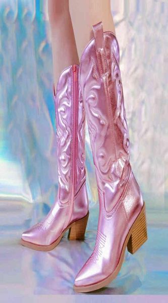 pink cowboy cowgirl western boots for women 2022 zip embroidered pointed toe stacked heel mid calf autumn trendy boots shoes y22079557396, Black
pink cowboy cowgirl western boots for women 2022 zip embroidered pointed toe stacked heel mid calf autumn trendy boots shoes y22079557396, Black