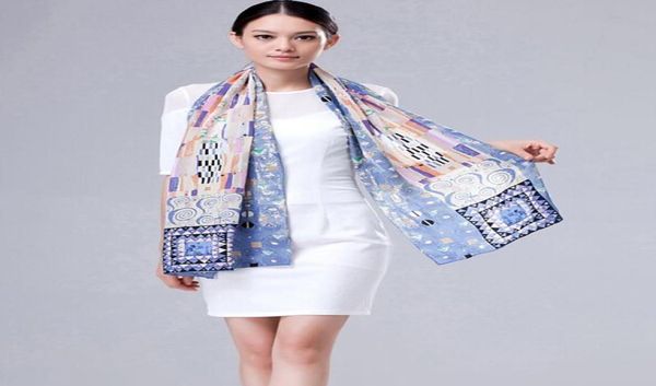 100 silk scarf artist oil painting long silk scarf selling all season 42160cm 36988156094, Blue;gray
100 silk scarf artist oil painting long silk scarf selling all season 42160cm 36988156094, Blue;gray