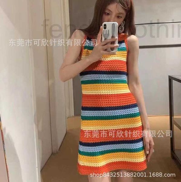 basic & casual dresses designer wind knitted hollow rainbow stripe round neck sleeveless tank dress embroidery autumn 2023 bblg, Black;gray
basic & casual dresses designer wind knitted hollow rainbow stripe round neck sleeveless tank dress embroidery autumn 2023 bblg, Black;gray