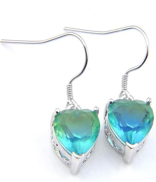 luckyshine whole 6 pairs heartshaped bi colored tourmaline zircon earring silver plated for women dangle earrings hooks jewelry n3495388
luckyshine whole 6 pairs heartshaped bi colored tourmaline zircon earring silver plated for women dangle earrings hooks jewelry n3495388