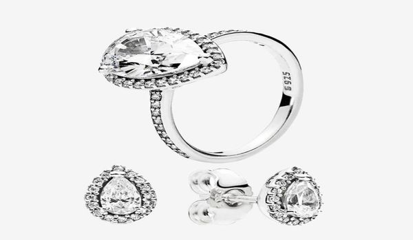 authentic 925 silver teardrop ring and earring sets original box for cz diamond women wedding jewelry tear drop ring stud earring2747681, Slivery;golden
authentic 925 silver teardrop ring and earring sets original box for cz diamond women wedding jewelry tear drop ring stud earring2747681, Slivery;golden