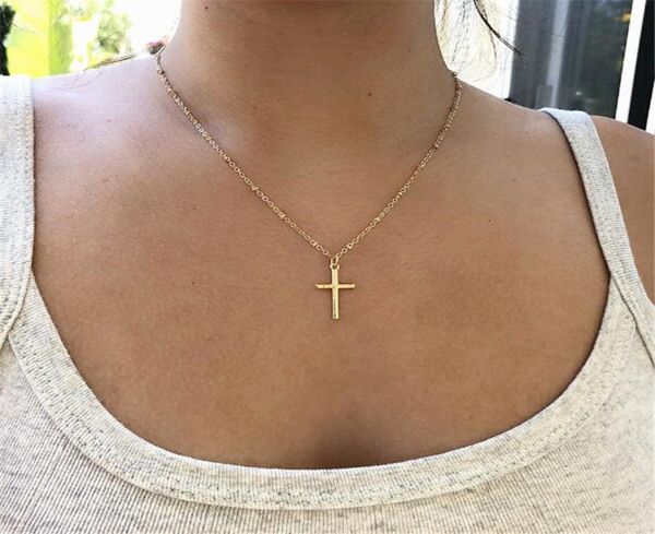 2019 summer gold chain cross necklace small gold cross religious jewelry women039s necklace perfect gift t1323338034, Silver
2019 summer gold chain cross necklace small gold cross religious jewelry women039s necklace perfect gift t1323338034, Silver