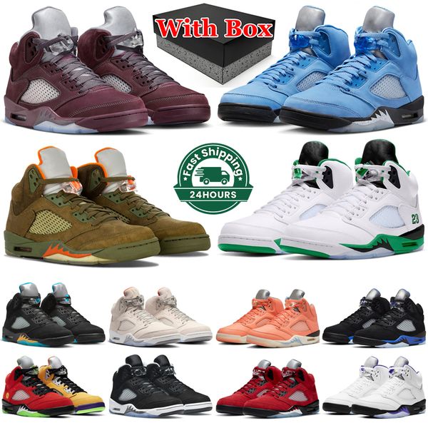 jumpman 5 with box 5s basketball shoes men unc racer university blue burgundy olive lucky green crimson bliss aqua moonlight mens trainers o
jumpman 5 with box 5s basketball shoes men unc racer university blue burgundy olive lucky green crimson bliss aqua moonlight mens trainers o