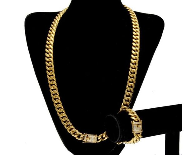 stainless steel 24k solid gold electroplate casting clasp wdiamond cuban link necklace bracelet for men curb chains jewelry set8986589, Silver
stainless steel 24k solid gold electroplate casting clasp wdiamond cuban link necklace bracelet for men curb chains jewelry set8986589, Silver