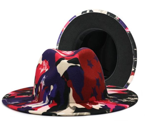 2021 colorful tie dye felt jazz hats women faux wool fedora hat wide brim panama style party formal chapeau gambler cap9035466, Blue;gray
2021 colorful tie dye felt jazz hats women faux wool fedora hat wide brim panama style party formal chapeau gambler cap9035466, Blue;gray