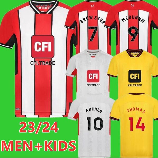 23 24 promotion soccer jerseys kids kit player version uniteds home away 2023 2024 football shirt sheffield brewster berge mcburnie sharp ah, Black;yellow
23 24 promotion soccer jerseys kids kit player version uniteds home away 2023 2024 football shirt sheffield brewster berge mcburnie sharp ah, Black;yellow