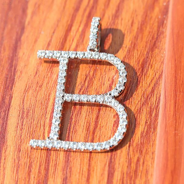 custom letter b real 14k white gold pendant with d color moissanite handmade jewelry solid back custom pendant, Silver
custom letter b real 14k white gold pendant with d color moissanite handmade jewelry solid back custom pendant, Silver