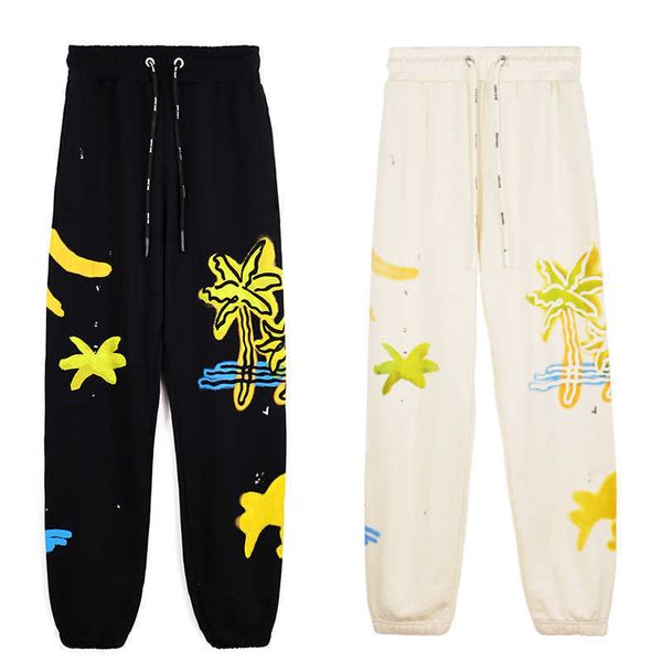 coconut tree letter print palm drawstring slim fit men's sweetheart pants american street leggings star matching pants, Black
coconut tree letter print palm drawstring slim fit men's sweetheart pants american street leggings star matching pants, Black