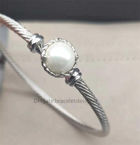 dy love bangle designer bracelets 18k gold cable series ins personality copper prong setting simple white women inlaid bracelet si2441448, Black
dy love bangle designer bracelets 18k gold cable series ins personality copper prong setting simple white women inlaid bracelet si2441448, Black