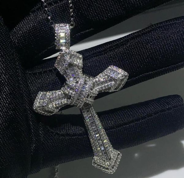 new choucong luxury jewelry 925 sterling silver pave white z cz diamond gemstones cross pendant wedding women necklace for men4464915
new choucong luxury jewelry 925 sterling silver pave white z cz diamond gemstones cross pendant wedding women necklace for men4464915