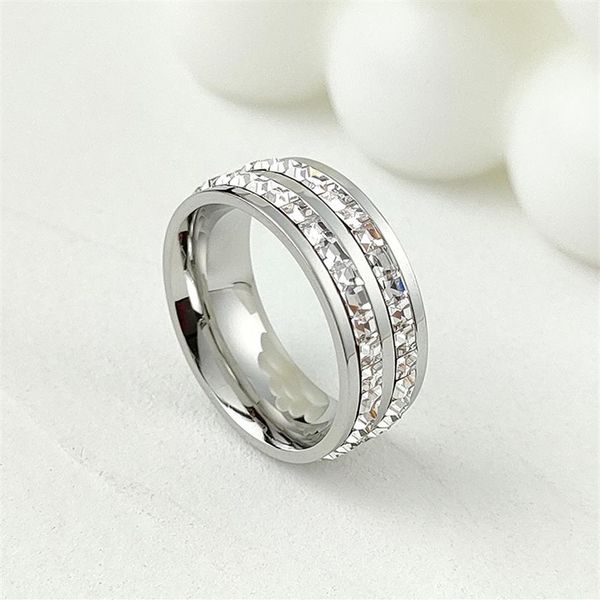 titanium steel band rings for men and women valentine's day fashion diamond jewelry size 5-10248h, Silver
titanium steel band rings for men and women valentine's day fashion diamond jewelry size 5-10248h, Silver