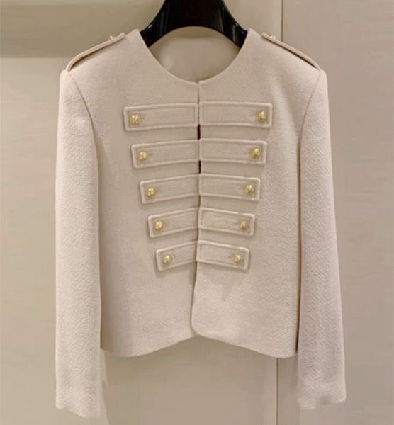new spring autumn woolen jacs crew neck double breasted wool blends coats with gold buttons female fashion slim outerwear runway, Black;brown
new spring autumn woolen jacs crew neck double breasted wool blends coats with gold buttons female fashion slim outerwear runway, Black;brown