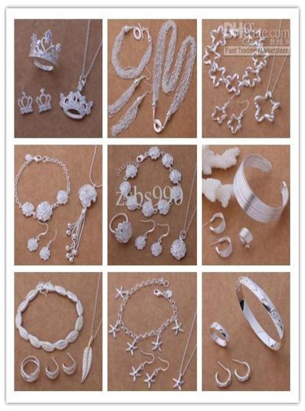 mixed order fashion 925 silver plated jewelry sets christmas gifts for women 9setlot9273645, Black
mixed order fashion 925 silver plated jewelry sets christmas gifts for women 9setlot9273645, Black