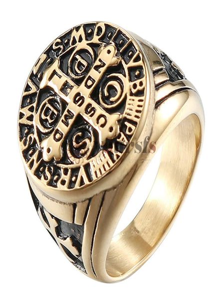 yoursfs crucifix rings for men st benedict exorcism ring stainless steel catholic roman cross demon protection ghost hunter4775483, Golden;silver
yoursfs crucifix rings for men st benedict exorcism ring stainless steel catholic roman cross demon protection ghost hunter4775483, Golden;silver