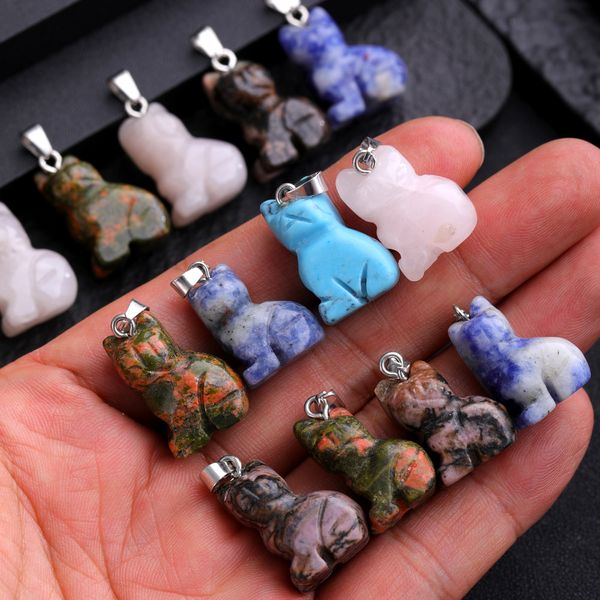 mini natural stone crystal kitten cat animal charms tiger eye quartz agates pendants for necklace earrings jewelry making, Bronze;silver
mini natural stone crystal kitten cat animal charms tiger eye quartz agates pendants for necklace earrings jewelry making, Bronze;silver