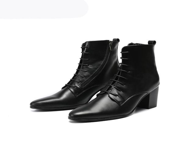 boots men 68cm high heel cowhide genuine leather men boots black laceup zapatos hombre zapatos de hombre knight boot4354555
boots men 68cm high heel cowhide genuine leather men boots black laceup zapatos hombre zapatos de hombre knight boot4354555