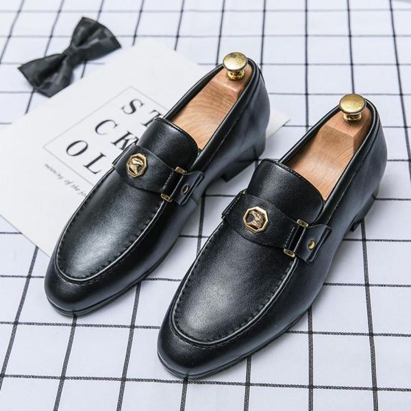 loafers men shoes pu leather solid color round toe flat fashion classic daily metal decoration casual comfort business dress shoes1412510, Black
loafers men shoes pu leather solid color round toe flat fashion classic daily metal decoration casual comfort business dress shoes1412510, Black