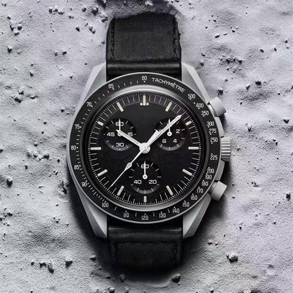 bioceramic planet moon mens watches full function chronograph designer watches mission to mercury 42mm nylon watches 248p, Slivery;brown
bioceramic planet moon mens watches full function chronograph designer watches mission to mercury 42mm nylon watches 248p, Slivery;brown