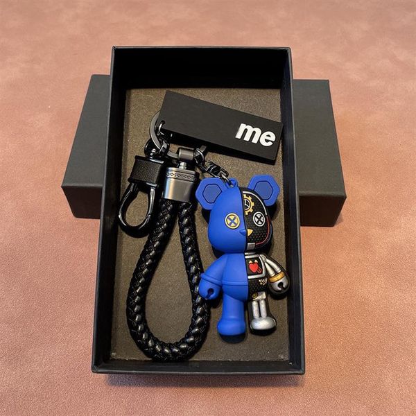 mechanical bear personality car keychains for men women cute cartoon toy casual couple key chain bag hanging brand gift designers 309n, Silver
mechanical bear personality car keychains for men women cute cartoon toy casual couple key chain bag hanging brand gift designers 309n, Silver