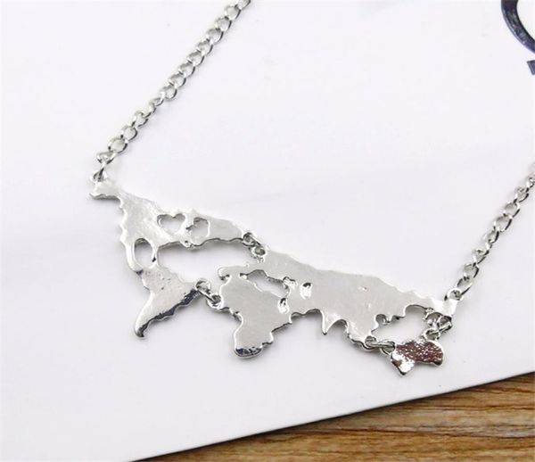 fashion color metal world map shape pendant chain necklace women men lover necklace jewelry gift2391953, Silver
fashion color metal world map shape pendant chain necklace women men lover necklace jewelry gift2391953, Silver