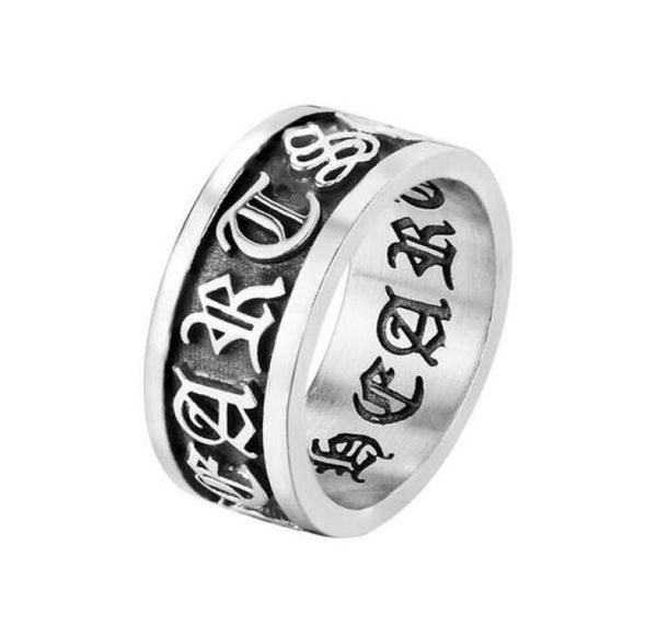 personality vintage punk chromhearts titanium band rings silver brand stainless steel hiphop rock motorcycle finger ring j333688109
personality vintage punk chromhearts titanium band rings silver brand stainless steel hiphop rock motorcycle finger ring j333688109
