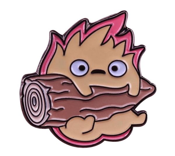 

other fashion accessories a cute pin of calcifer from howls moving castle everbody s favourite scary powerful fire demon in pocket4957594, Silver