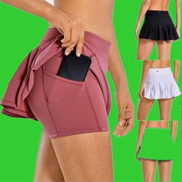 lu yoga tennis skirt running sports golf skirt mid-waist pleated skirt back waist pocket zipper gym cloth jllega265u, White;red
lu yoga tennis skirt running sports golf skirt mid-waist pleated skirt back waist pocket zipper gym cloth jllega265u, White;red