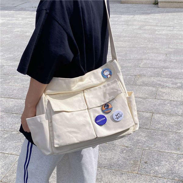no brand name literature and art youth shoulder bag versatile large capacity canvas bag summer college students' class bag messenger ba
no brand name literature and art youth shoulder bag versatile large capacity canvas bag summer college students' class bag messenger ba