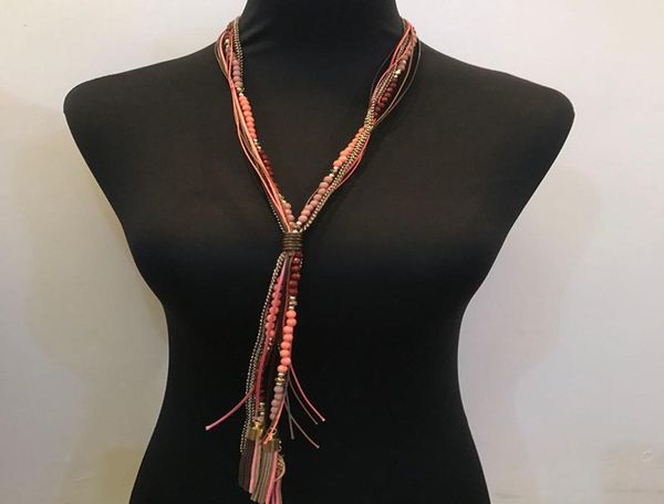 kpop fashion rope tassel leather multilayer strands sautoir long necklace women accessories collier femmehalskettehandmade rainb6015412, Black
kpop fashion rope tassel leather multilayer strands sautoir long necklace women accessories collier femmehalskettehandmade rainb6015412, Black