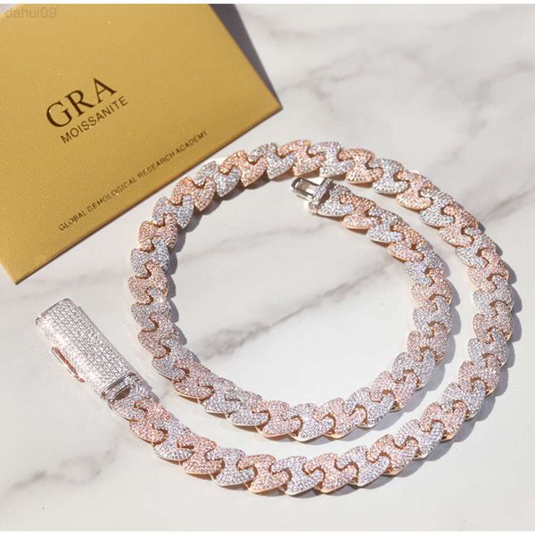 fashion style 2 tone 11mm 15mm solid silver chain ice out gra moissanite cuban link chain hip hop necklace
fashion style 2 tone 11mm 15mm solid silver chain ice out gra moissanite cuban link chain hip hop necklace